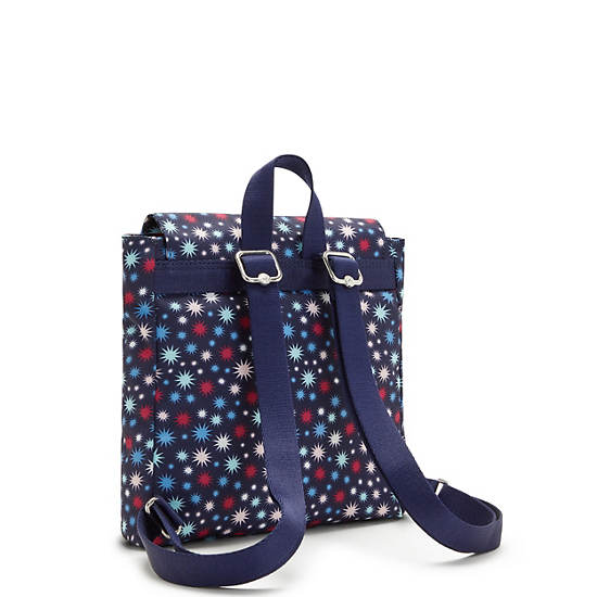 Kipling Dannie Printed Small Ryggsäck Blå | SE 1668ZU